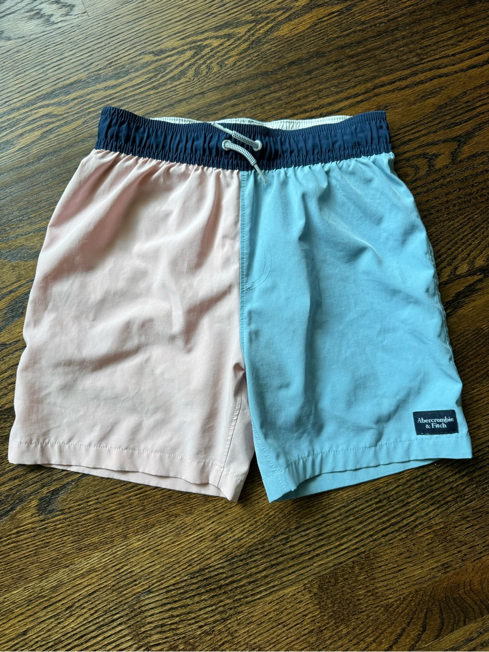 abercrombie kids Pink and Light Blue Swim Trunks with Liner shorts